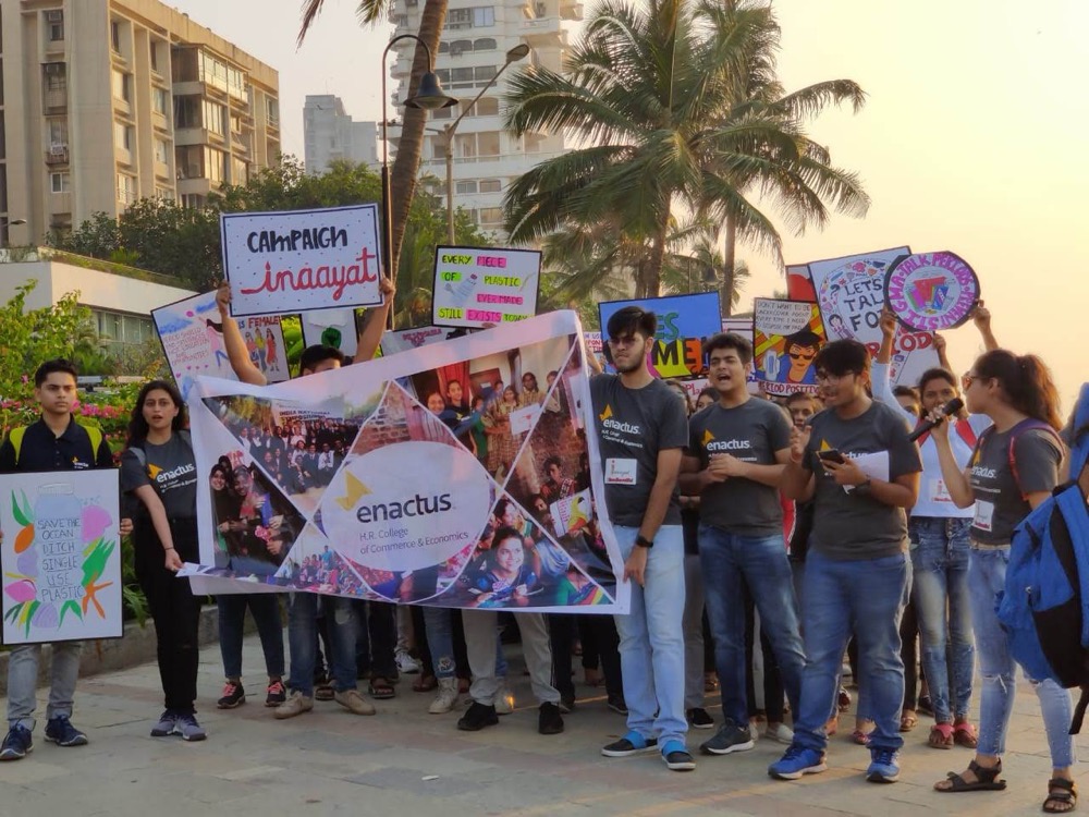 Awareness campaign at bandstand