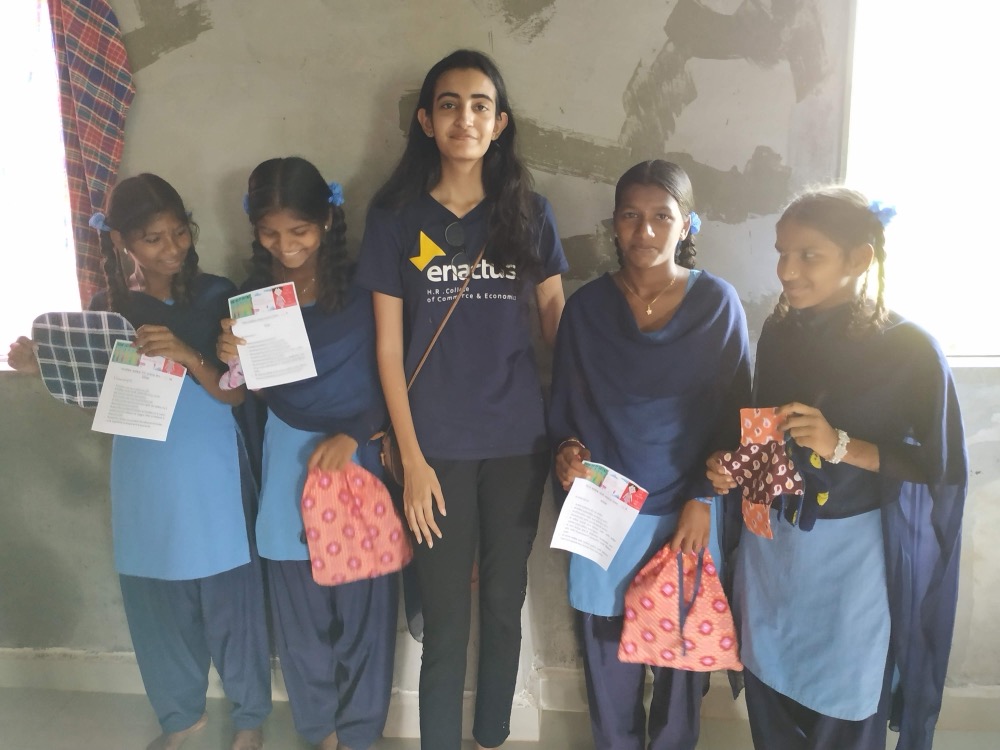 Menstrual hygiene session at a govt. school